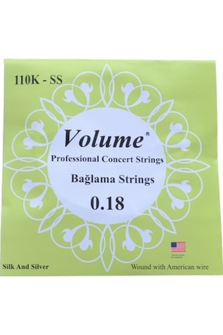 Volume 110k Ss Profesyonel Kısa Sap Bağlama Teli 0 18 Volume 110k Ss Profesyonel Kısa Sap Bağlama Teli 0 18