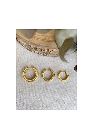 Üçlü Halka Küpe Gold Altın - 739275361 Altın - 739275361 Altın
