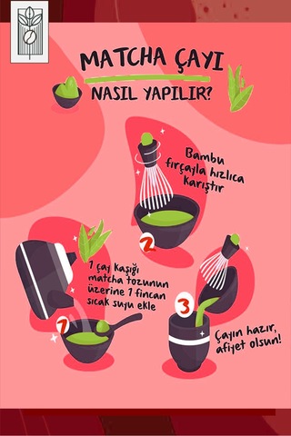 Ceremonial Red Matcha Powder 25g, Törensel Kırmızı Matcha Tozu Superfood