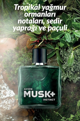 Avon Musk+ Instinct Erkek Parfüm EDT 75 ML