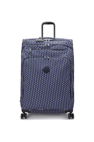 Kıplıng New Youri Spin L Büyük Boy Tekerlekli Valiz Desenli 3d K Blue Mavi