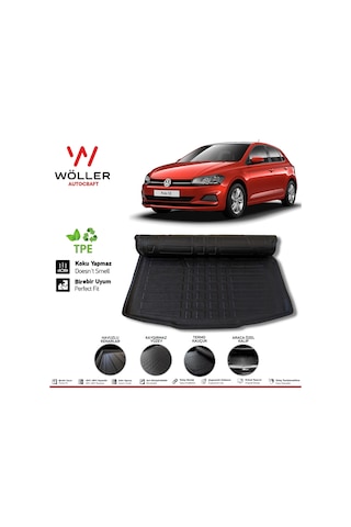 Volkswagen Polo Bagaj Havuzu 2017 - 2021 Arası 3D Wöller Ultraflex Bagaj