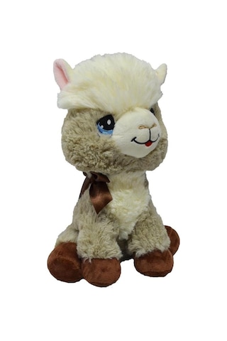 Oyuncak Peluş Lama 35 Cm Oyun Ve Uyku Arkadaşım - Gri Çok Renkli