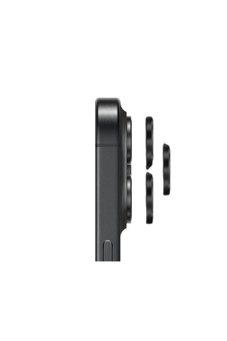 Safeus Safir Temperli Kamera Lens Koruyucu Apple Uyumlu iPhone 15 Pro Max Ve İle Siyah Titanyum