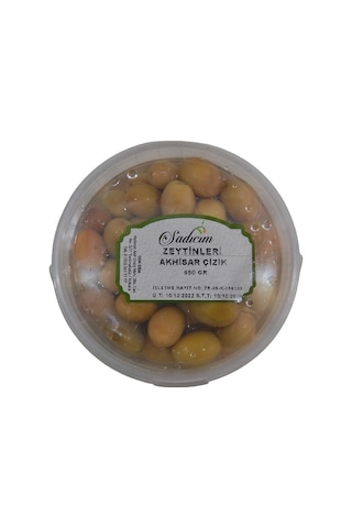 Sadıcım Yeşil Çizik Zeytin 650 Gr Pet Kavanoz