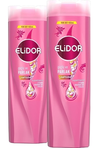 Elidor Superblend Güçlü ve Parlak Saç Bakım Şampuanı 2 x 400 ML