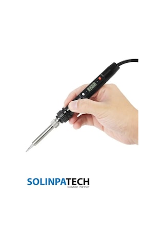 80W LCD Isı Ayarlı Profesyonel Kalem Havya ve 5 Kaliteli Yedek Uç Seti Hassas Lehimleme Çözümü