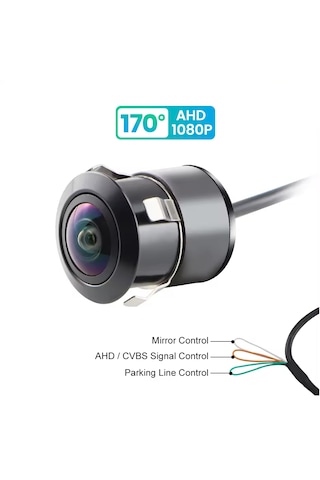 Geri Görüş Park Kamerası 1080p Ahd 170 Derece Ahd-cvbs Park Çi...