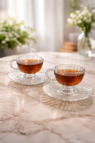 Porgold Lüx Çay Bardak Seti 160 Ml Beyaz