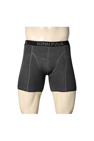 Kennpaul Bambu Uzun Paçalı Sporcu Boxer - Füme, Nefes Alır, Konforlu Füme