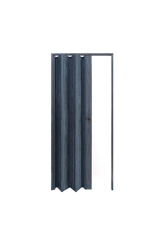 Faran Dekorasyon 72 x 215 Antrasit Renk Camsız Pvc Akordiyon Kapı - FRNAKMODEL-0-02