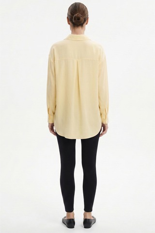 Sementa Tunik Boy Dökümlü Yazlık Gömlek - Sarı