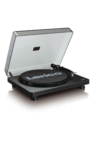 Lenco L-30Bk Ahşap Usbli Mp3E Kayıt Özellikli Pikap Plak Çalar