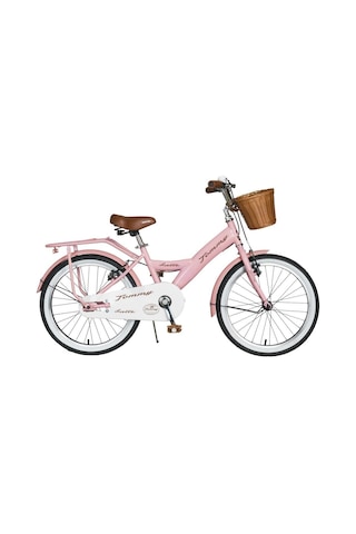 Tommybike Latte Sepetli, Elcikli 20 Jant Çocuk Bisikleti, 6-9 Yaş Çocuk Bisikleti Pembe