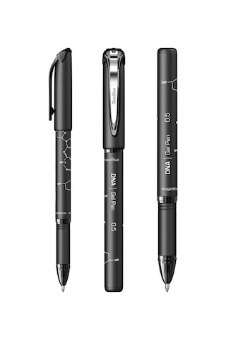 Siyah Pilot Kalem Dna Gel Pen 5 Adet Scrikss Pilot Kalem 0.5mm Roller Uç Pilot Kalem İnce Uçlu Likit Mürekkepli Pilot