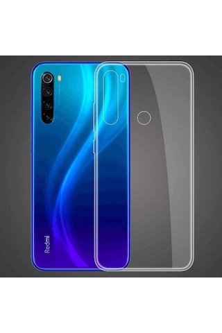 Noktaks - Xiaomi Uyumlu Xiaomi Redmi Note 8t - Kılıf Şeffaf Soft Slim Fitt Süper Silikon Kapak T10945 Şeffaf