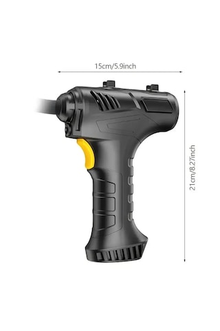 Enshall KMP-6622 3600 Mah Şarjlı Tabanca Auhma Kompresör Araba Bisiklet Top Lastik Şişirme Pompası