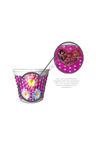 Hsgl Bisiklet Zil Ayna Püskül Hasır Örgülü Plastik Sepet Seti