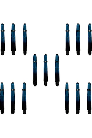5 Set 15 Adet 41mm Mavi-siyah Pc Şeffaf Dart Shaft-şaft.