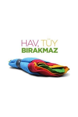 Çok Amaçlı 4 Lü Mikrofiber Temizlik Bezi 4 Adet Şeffaf
