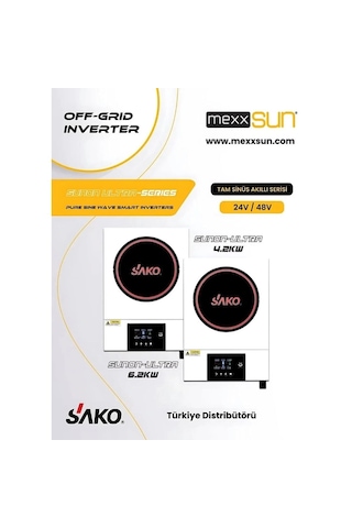 Sako Ultra 6.2 Kw 48 V Mppt Tam Sinüs Akıllı İnverter 6200 W