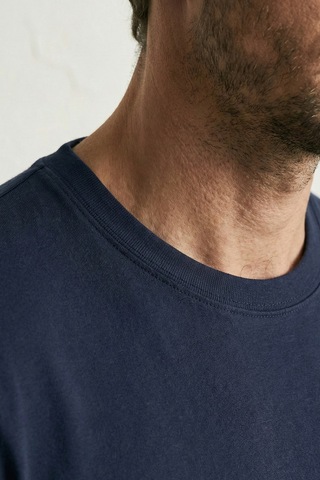 Elemge Pamuk Likra Magic Fit Lacivert Erkek T-shirt Compact Penye Kısa Kol Tişört Elastan
