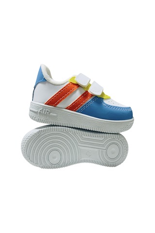 Papucumun Dünyası Günlük Bebek Çocuk Sneaker Cırt Cırt Bantlı Spor Ayakkabı Yürüyüş Ayakkabısı Mavi - Turkuaz