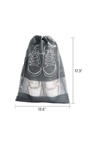 Maiyame 10 Adet Gri Seyahat Ayakkabı Çantası - Su Geçirmez, Konforlu Taşıma, Organizasyon Ve Korumalı Saklama Çok Renkli