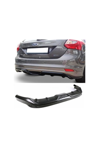 Ford Focus 3 Hb Sport Difüzör Arka Ek 2015 Mat Siyah Plastik