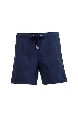 Lacivert Su İtici Özellikli Naylon Kumaş Düz Renk Basic Erkek Plaj Deniz Şort Mayo - 540-lacivert 001