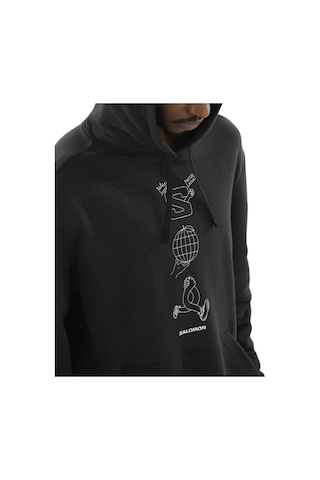 Salomon Salomon Worthy Hoodie Erkek Sweatshirt Siyah 27412 Siyah