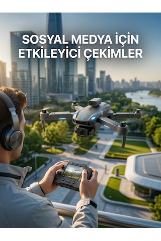 Katlanabilir Profesyonel Görünümlü Kamera Drone Belirtilmemiş