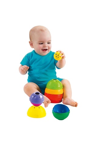 Fisher-price Numaralı Kaplar Fisher-price Numaralı Kaplar, İç İçe Geçebilir 10 Renkli Kap, 5 Adet Topa Dönüşür W4472 W4472
