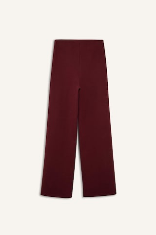 Defacto Straight Fit Kalın Sweatshirt Kumaşı Pantolon F8513ax25aubr248 Bordo-br248