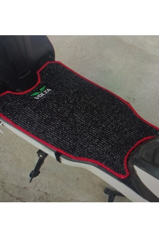 Elektrikli Motosiklet Paspas Volta Vsx Uyumlu Kırmızı Kenar