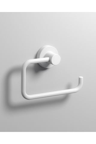Tecno White Tuvalet Kağıtlık, Açık - Mat Beyaz Mat Beyaz