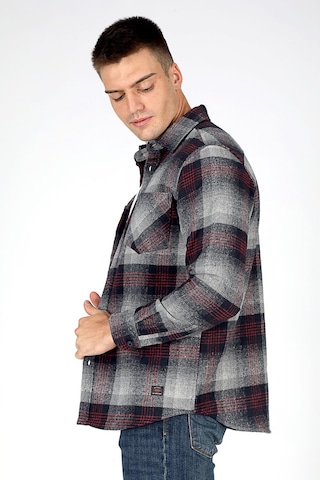 Lee Cooper Lupines Erkek Dokuma Uzun Kol Gömlek Lacivert-gri-20091-lacivert-gri Ekose Lacivert - Gri