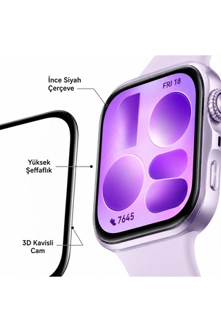 Huawei Watch Fit 5 Ekran Koruyucu Polymer Temperli Nano 0.5 Mm Watch Ekran Koruyucu
