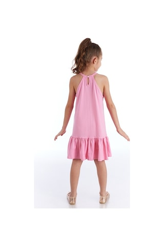 Denokids Mushi Seacorn Pembe Kız Elbise Pembe