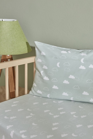 Karaca Home Bebek Cloudy Yastık Çarşaf Set Mint 200.22.11.0313