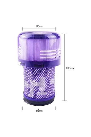 Srfn Ticaret Dyson V12 Uyumlu Detect Slim Absolute Kablosuz Süpürge Hepa Filtre- 1 Adet