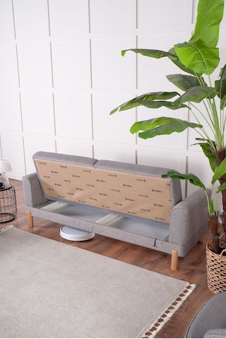 Bohera Bohem Koltuk Üç Kişilik Koltuk Açık Gri Açık Gri