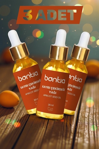 Kayısı Çekirdeği Yağı Kış Fırsatı Seti 3x20 Ml Saf Soğuk Sıkım Cilt Bakımı 60 ML