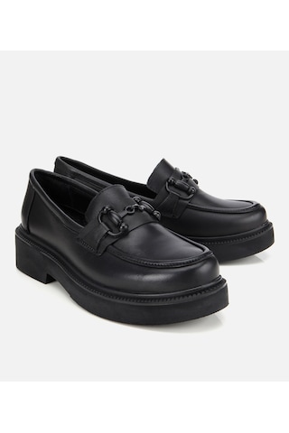 Hotiç Kadın Deri Siyah Kalın Tabanlı Klasik Loafer 01ayh314410a100 01ayh314410a100 Siyah