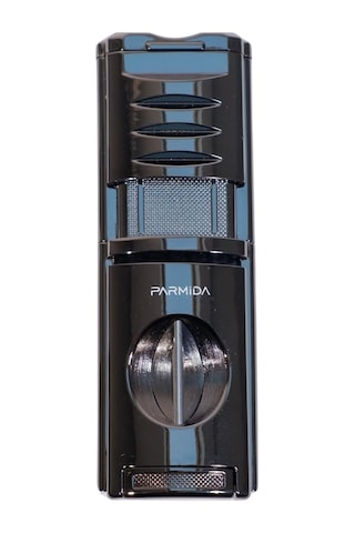 Parmida 3 Torch Pürmüz Kesici & Delicili Gunmetal Metal Puro Çakmağı - Tr9480
