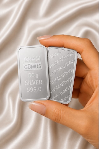 50 Gram Külçe Gümüş Yatırımlık Gümüş