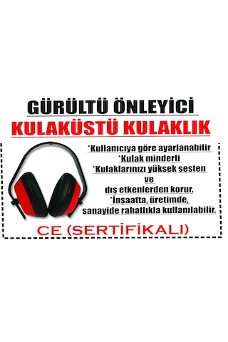 İş Kulaklığı 10lu Paket-kulaküstü-gürültü Önleyici-ce Li-ayarlanabilir