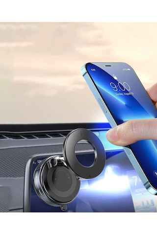 Manyetik Vakumlu Katlanır Araç Telefon Tutucu Ayna-cam-araba Magsafe Araç Tutucu X68