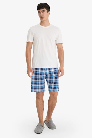 Defacto Regular Fit Kareli Cepli Şort Pijama Altı E7190ax25hsnv42 Lacivert