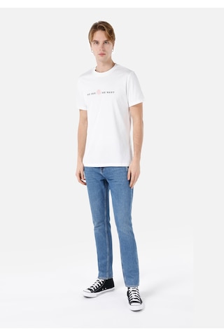 Colin's Colins Regular Fit Yuvarlak Yaka Düz Erkek Beyaz Kısa Kol Tişört Cl1062935 Q1.v2 Ofw Beyaz